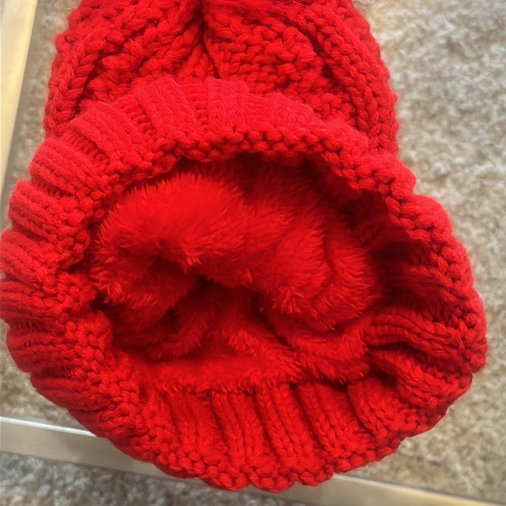Red Winter Hat - Picture 3 of 3